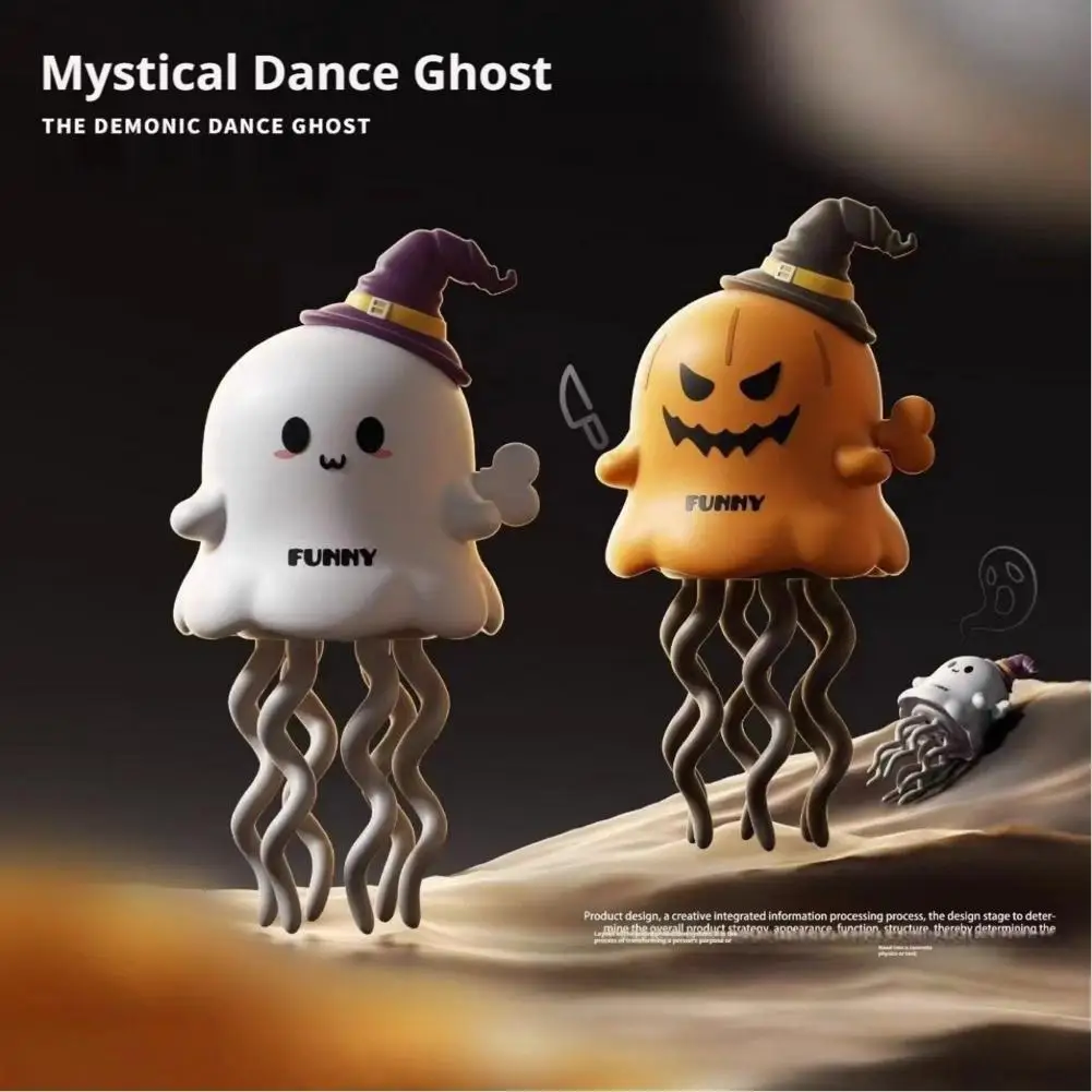 Wind-Up Dancing Ghost Toy for Kids, Interactive Moving Singing Toy with Music and Lights, Educational Toddler Toy