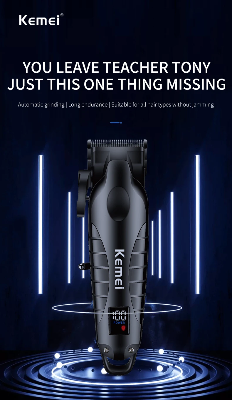 Hair Clipper Barber Blading Hair Cutting Machine Clipper Grooming Cordless Rechargeable Shaver for Men Km-2290 Km-032 Km-1102