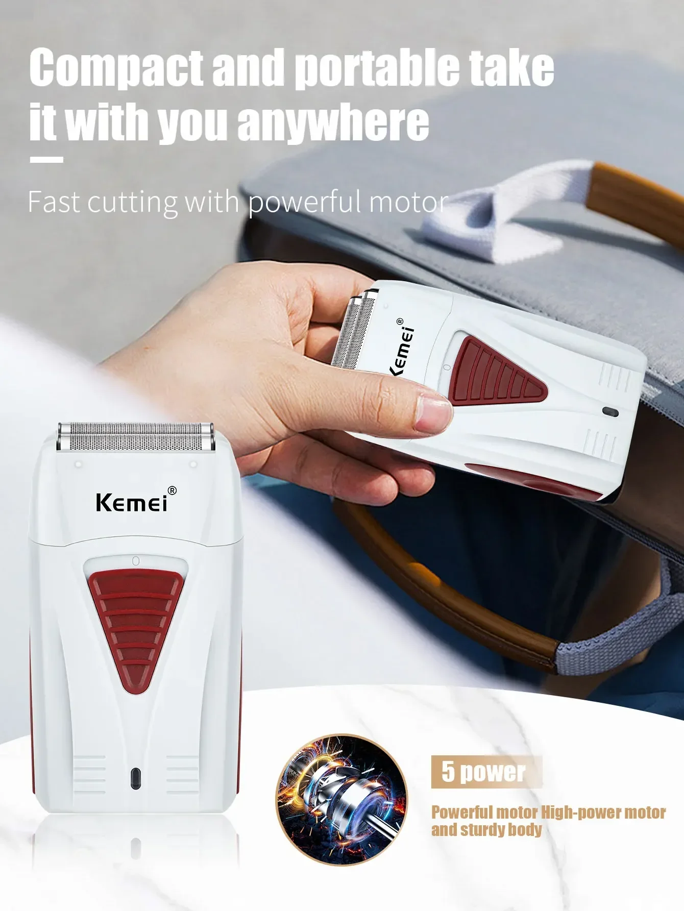 Kemei KM-2296 KM-1256 KM-3382 Professional Hair Clipper Kit Electric Shaver Male Hair Cutting Machine Men’s Trimmer Machine
