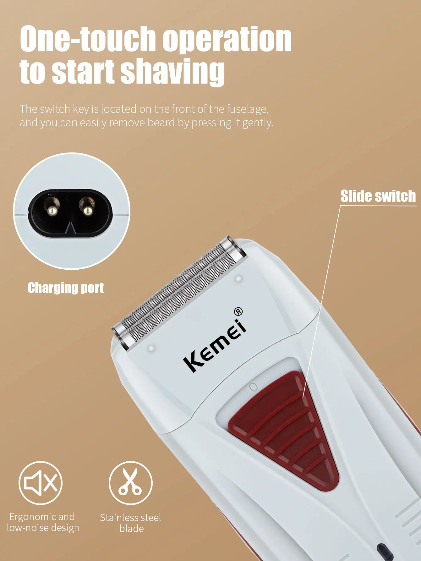 Kemei KM-2296 KM-1256 KM-3382 Professional Hair Clipper Kit Electric Shaver Male Hair Cutting Machine Men’s Trimmer Machine