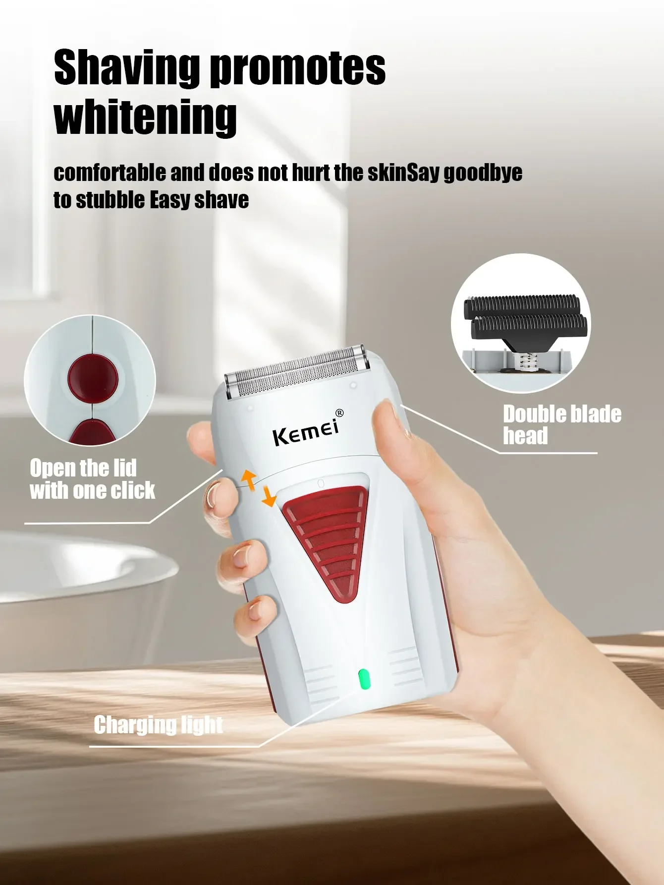 Kemei KM-2296 KM-1256 KM-3382 Professional Hair Clipper Kit Electric Shaver Male Hair Cutting Machine Men’s Trimmer Machine