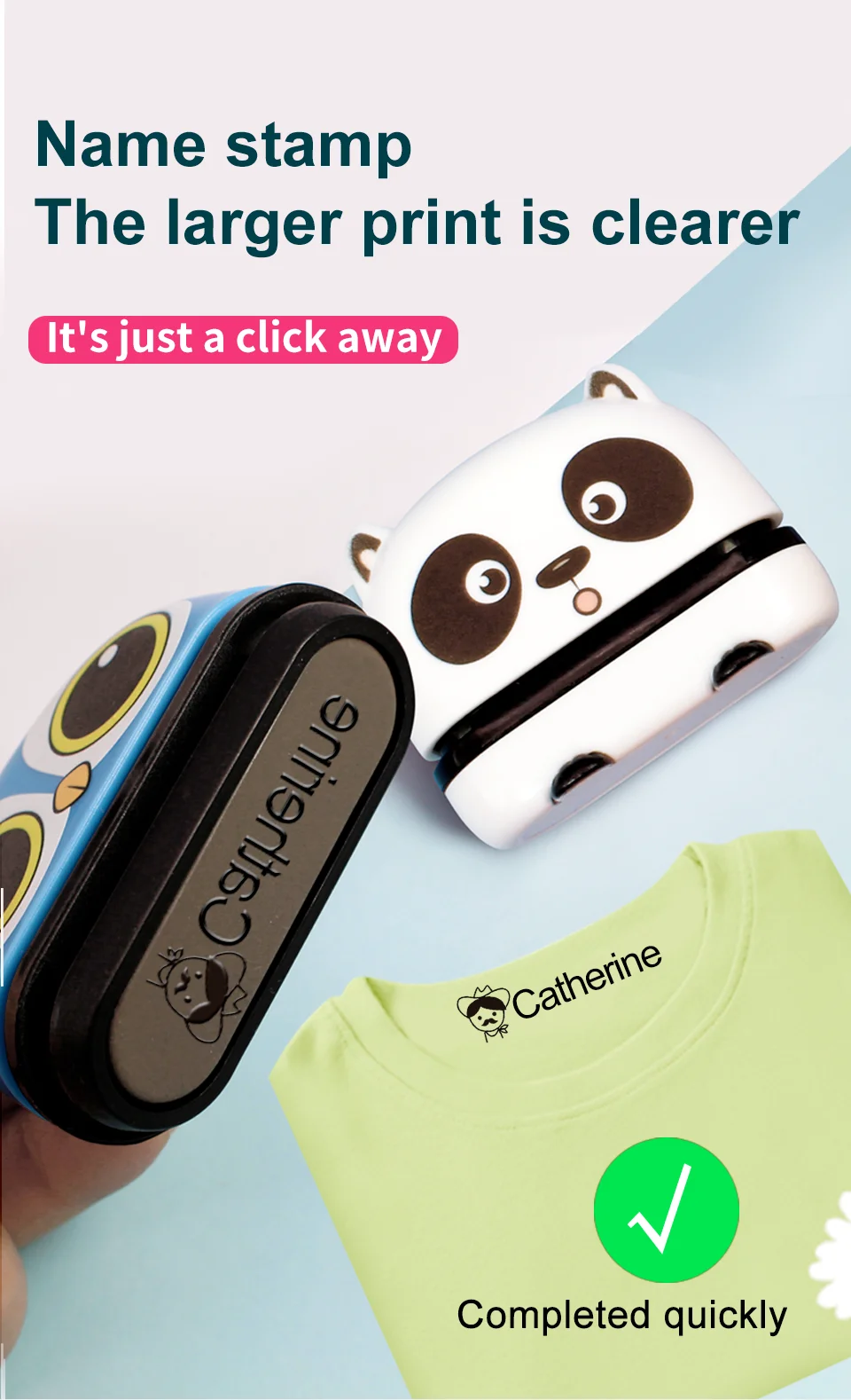 Cute Cartoon Children Seal Students, Large Size Washed Non - Fading Fabric And Textile Stamps.