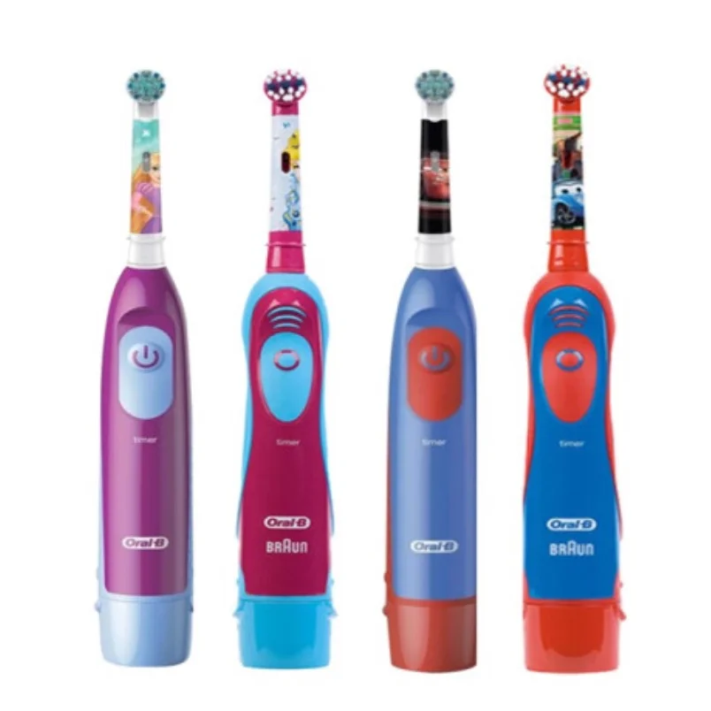 Oral-B Kid's Electric Toothbrush Battery Powered Rotation Tooth Brush Oral Dental Clean with 2 Minutes Timer For Children Age 3+