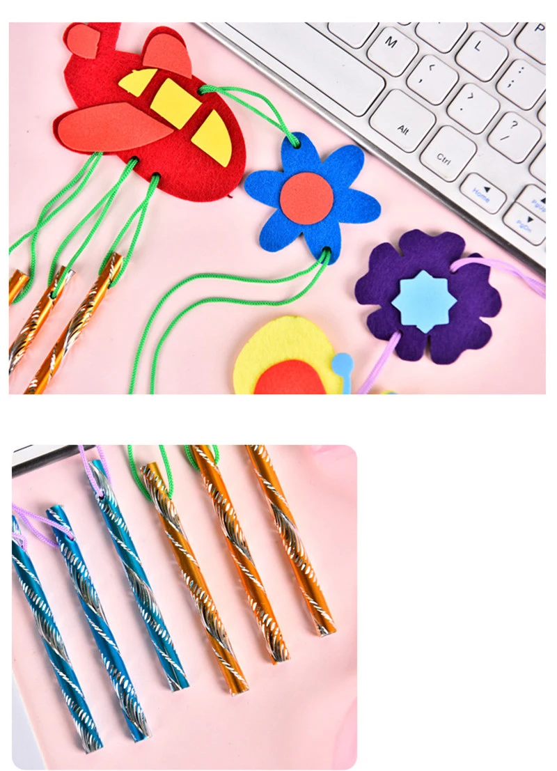 Creative DIY Handmade Wind Bell Chime Non-woven Fabric Toy for Girls Kindergarten Art And Crafts Windbell Toys Home Ornaments