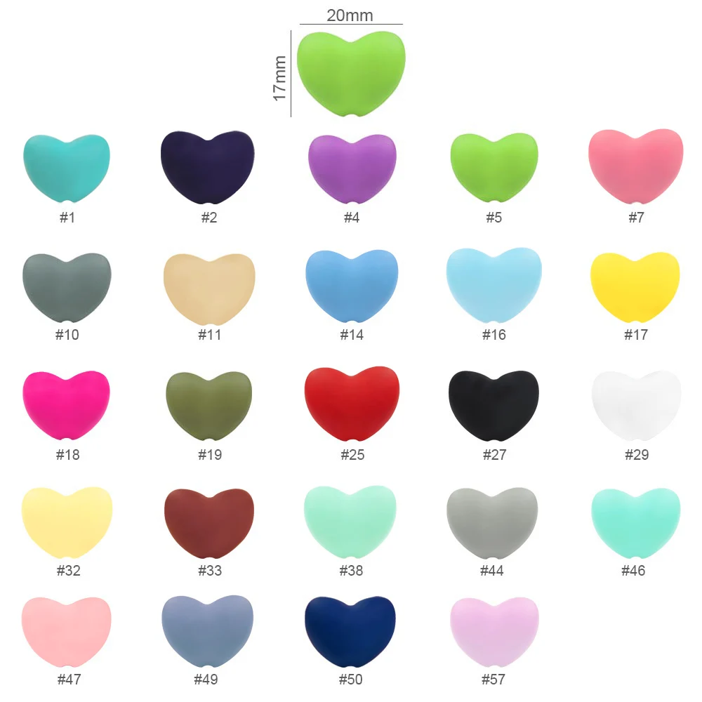 Cute-idea 10pcs/lot Silicone Teether Beads Food Grade Animal Chewable Beads DIY Pacifier Chain Toys Accessories Baby Product