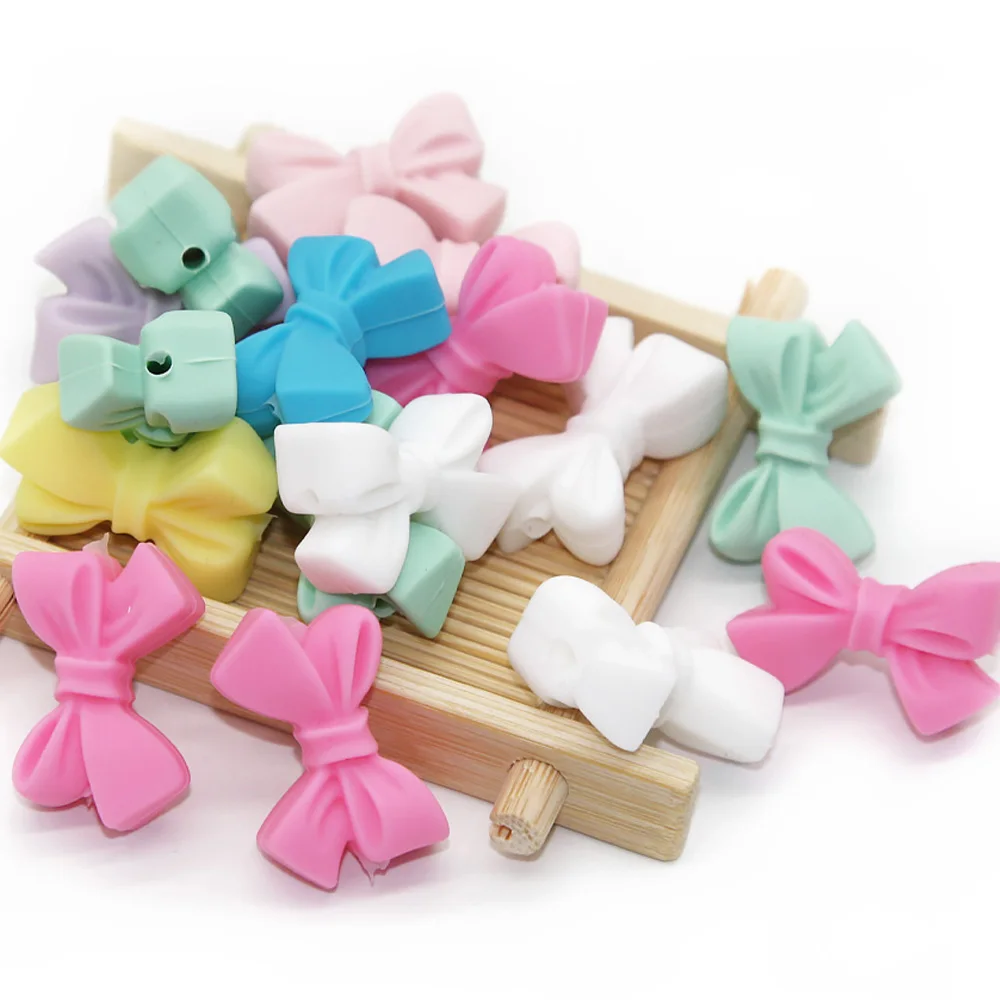 Cute-idea 10pcs/lot Silicone Teether Beads Food Grade Animal Chewable Beads DIY Pacifier Chain Toys Accessories Baby Product