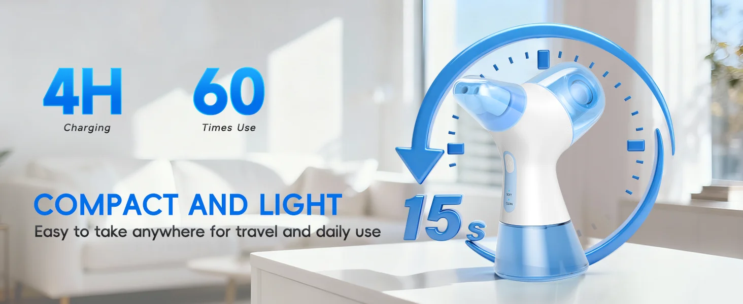 Electric Nasal Rinse Irrigation Self-Cleaning with Auto Waste Collection, 30 Salt Packets for Sinus Discomfort Relief
