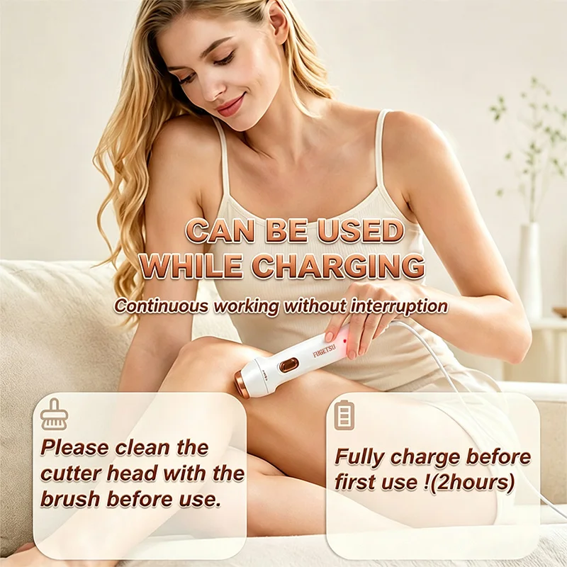 3 in 1 Electric Shaver for Women Bikini Trimmer Facial Shaver Underarm Leg Hair Remover Portable Painless Epilator