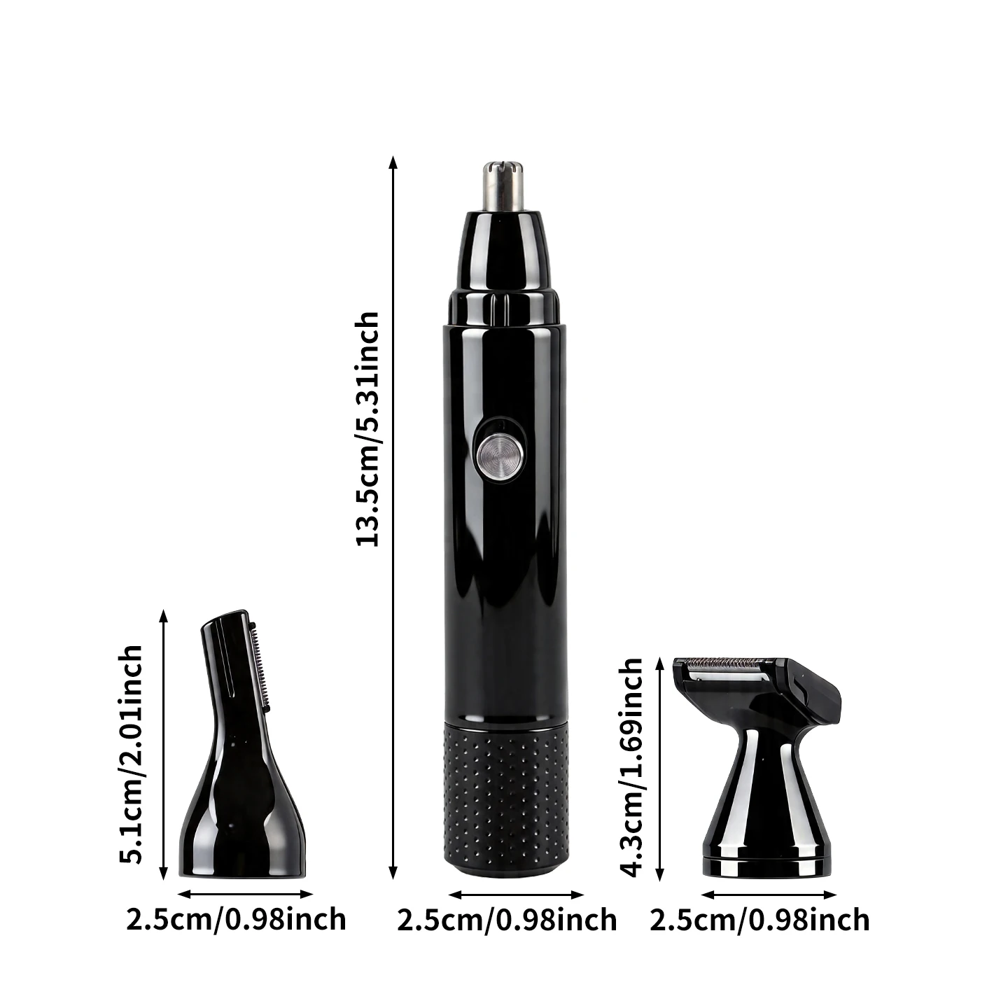 AUTHONE 3 in 1 Electric Nose Ear Hair Trimmer for Men All Purpose Beauty Set Painless Trimming Nose Hair Beard Eyebrow Trimming