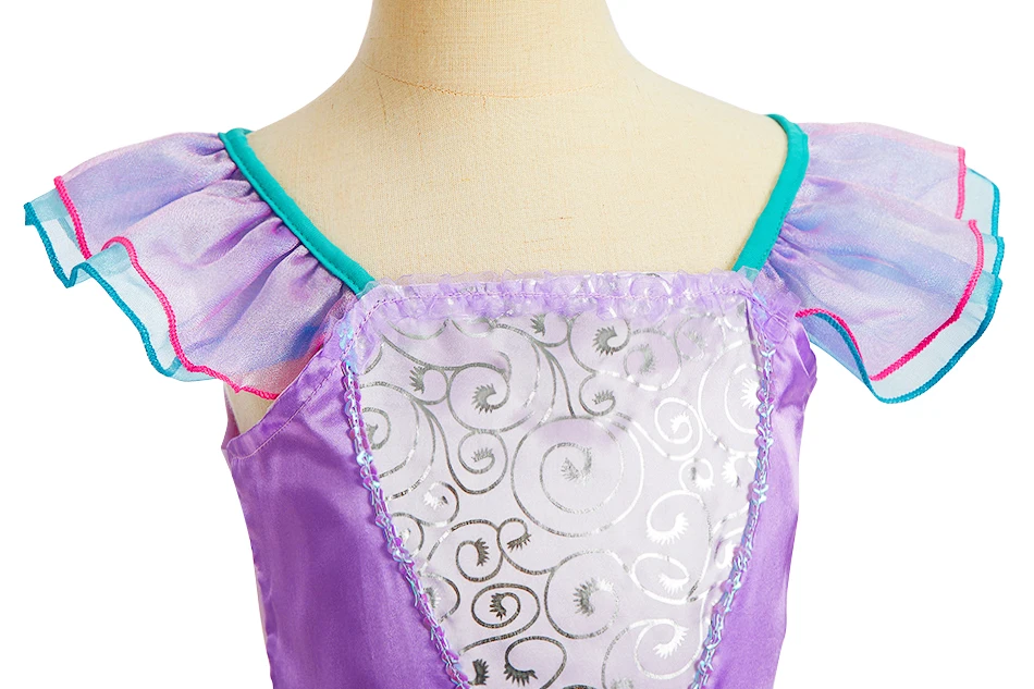 Girls Dress Up Set Kids Mermaid Cosplay Costume Arabian Princess Fancy Clothes Accessories Book Week Halloween Party Outfit