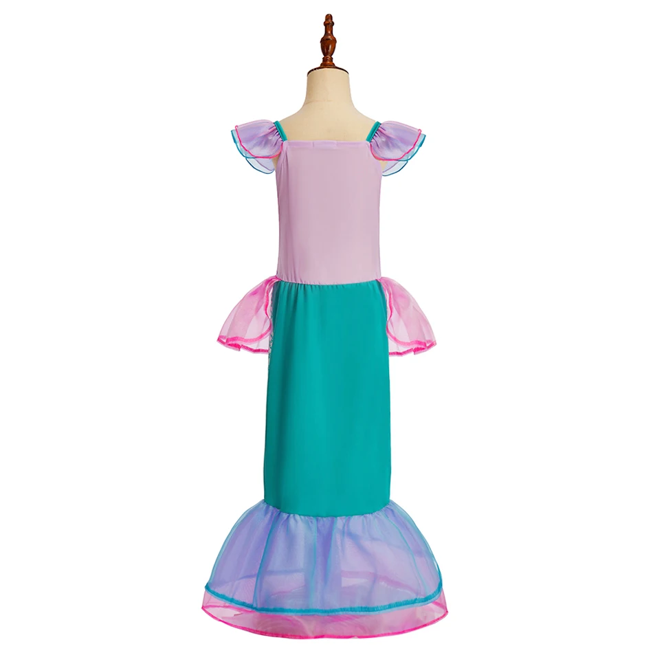 Girls Dress Up Set Kids Mermaid Cosplay Costume Arabian Princess Fancy Clothes Accessories Book Week Halloween Party Outfit