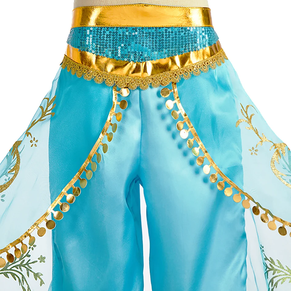 Girls Dress Up Set Kids Mermaid Cosplay Costume Arabian Princess Fancy Clothes Accessories Book Week Halloween Party Outfit
