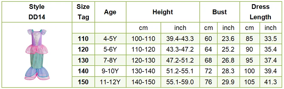 Girls Dress Up Set Kids Mermaid Cosplay Costume Arabian Princess Fancy Clothes Accessories Book Week Halloween Party Outfit
