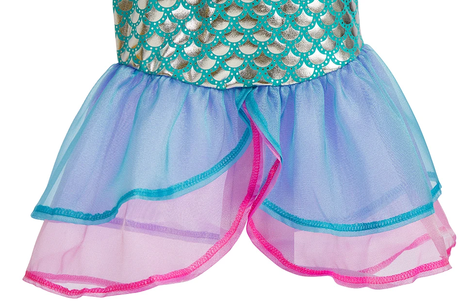 Girls Dress Up Set Kids Mermaid Cosplay Costume Arabian Princess Fancy Clothes Accessories Book Week Halloween Party Outfit