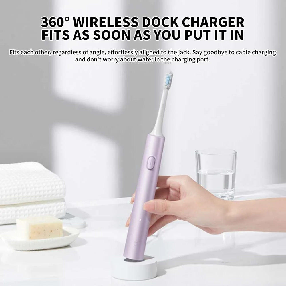NEW MIJIA Sonic Electric Toothbrush T302 USB Rechargeable IPX8 Waterproof Battery life 150 day 4 Modes Toothbrushes Whitening