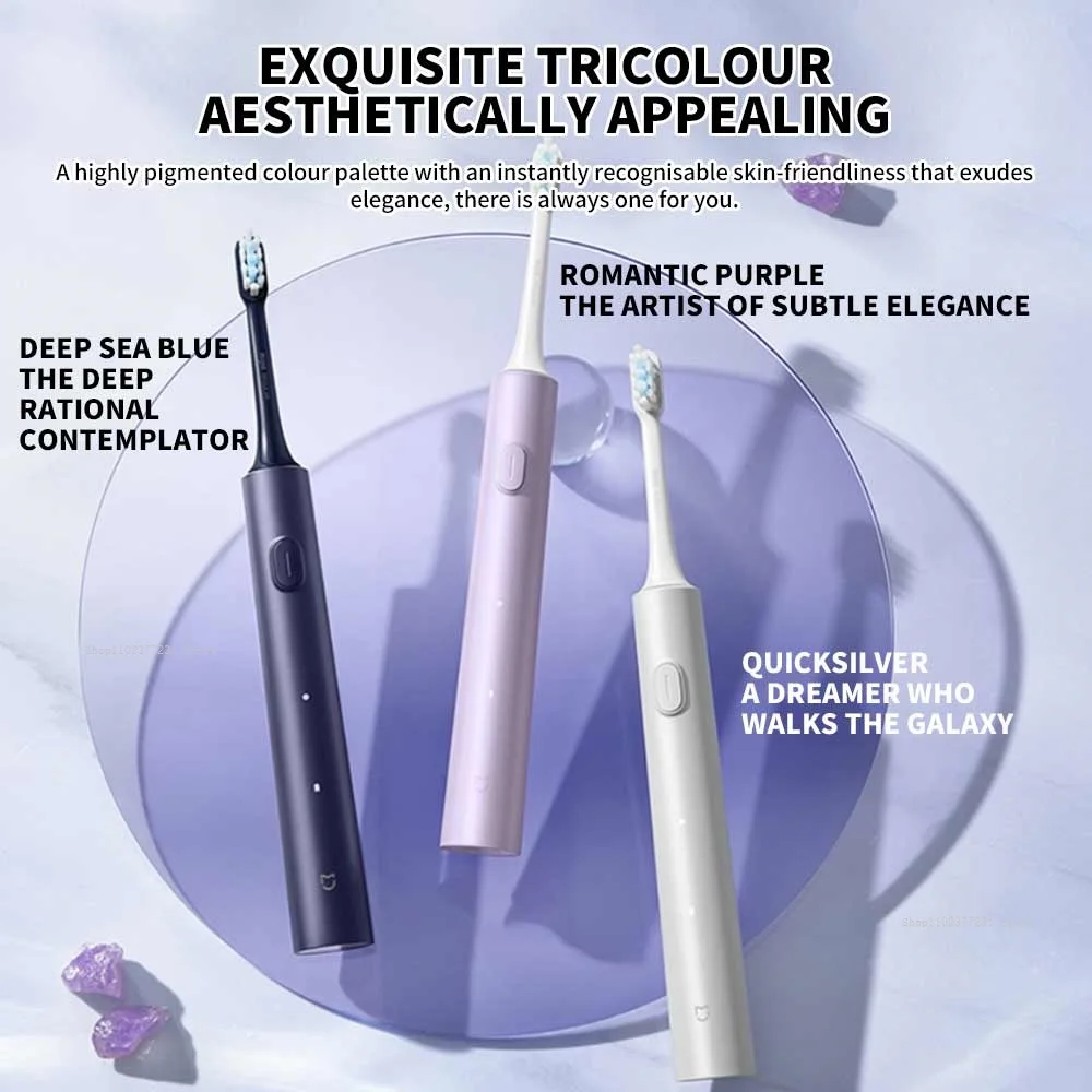 NEW MIJIA Sonic Electric Toothbrush T302 USB Rechargeable IPX8 Waterproof Battery life 150 day 4 Modes Toothbrushes Whitening