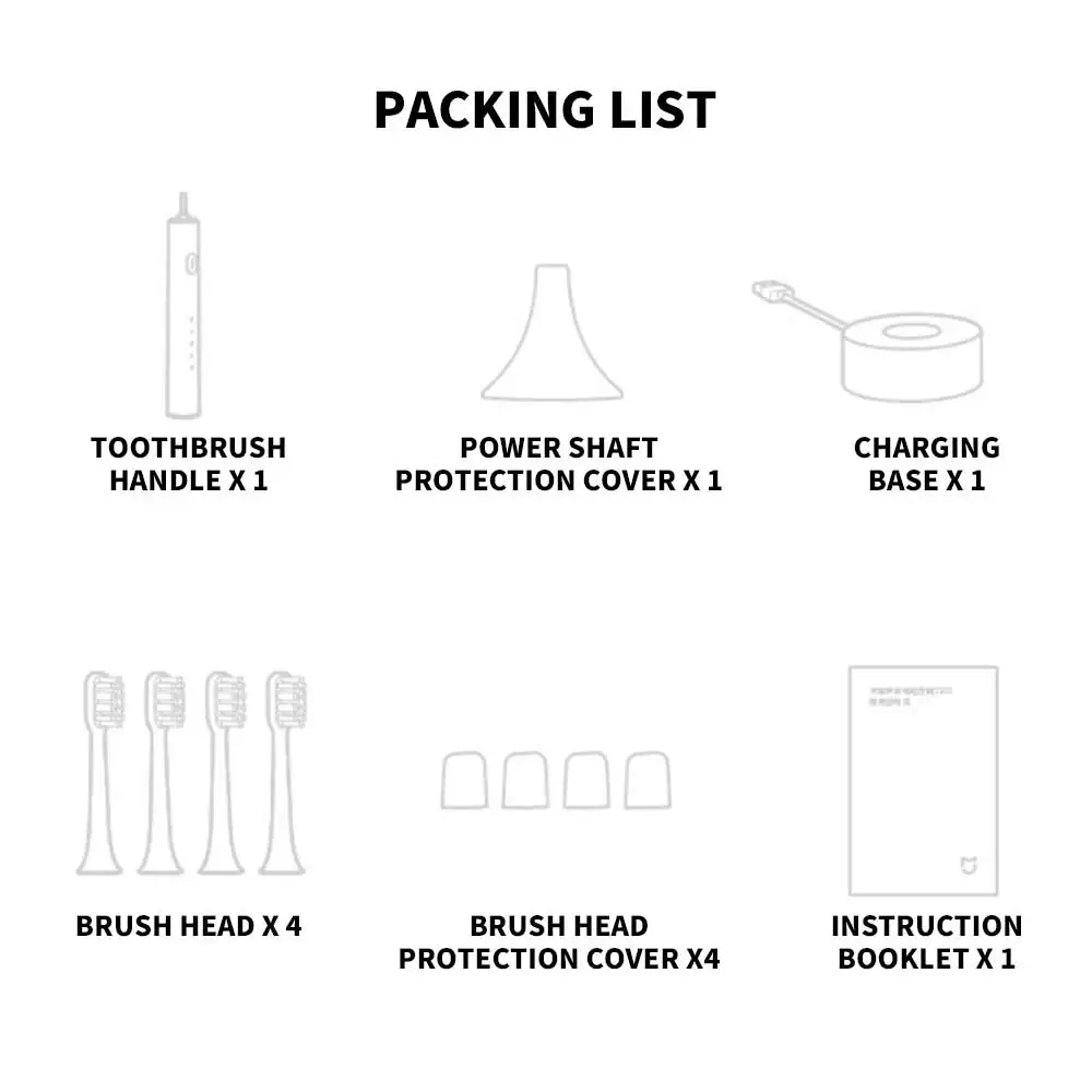 NEW MIJIA Sonic Electric Toothbrush T302 USB Rechargeable IPX8 Waterproof Battery life 150 day 4 Modes Toothbrushes Whitening