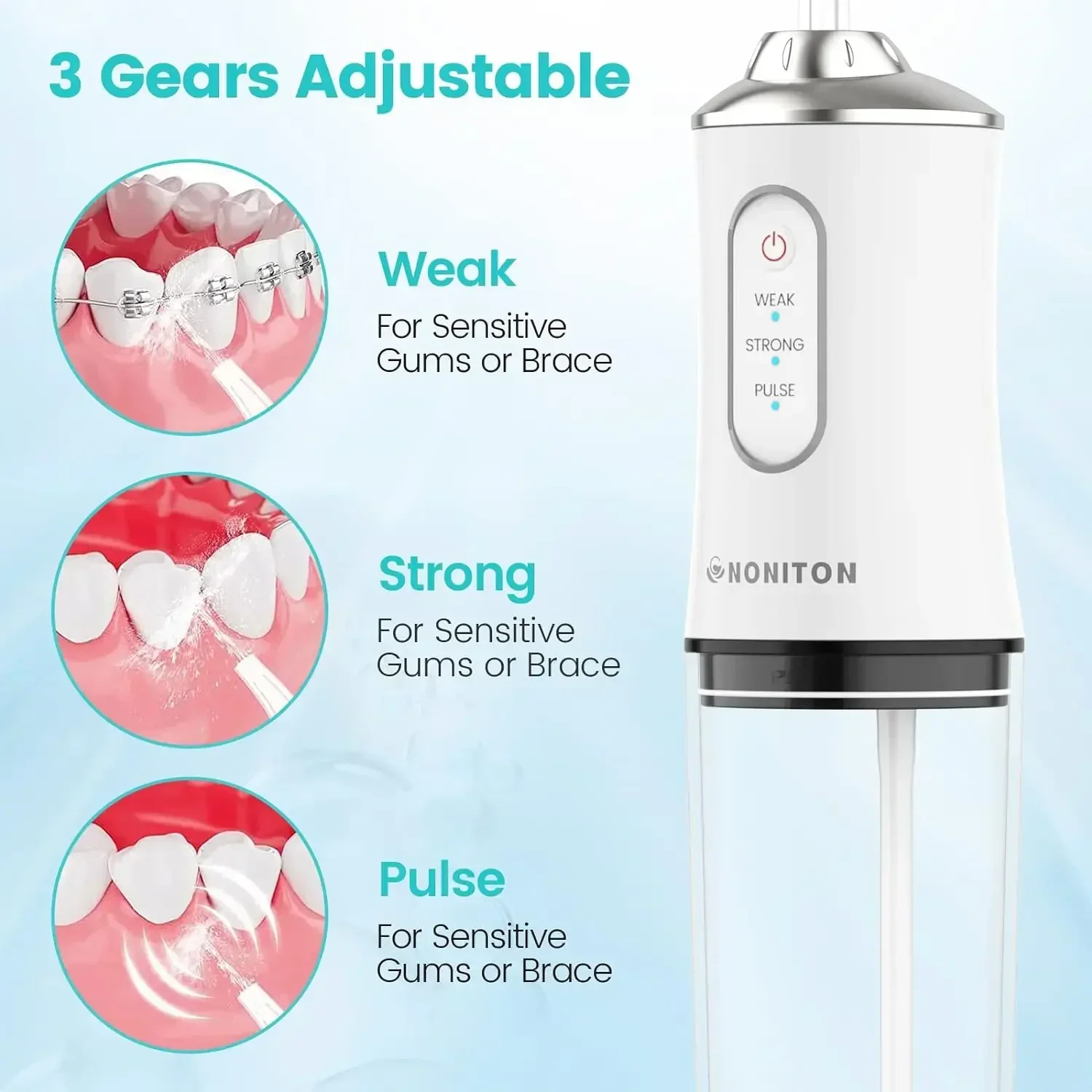 2026 Powerful Water Oral Irrigation Irrigator Ipx7 USB PortableJet Tools Pick Teeth 200ML 4 Nozzles Mouth Oral Cleaning Agents