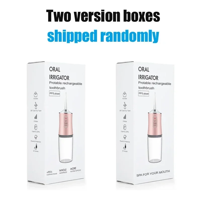 2026 Powerful Water Oral Irrigation Irrigator Ipx7 USB PortableJet Tools Pick Teeth 200ML 4 Nozzles Mouth Oral Cleaning Agents