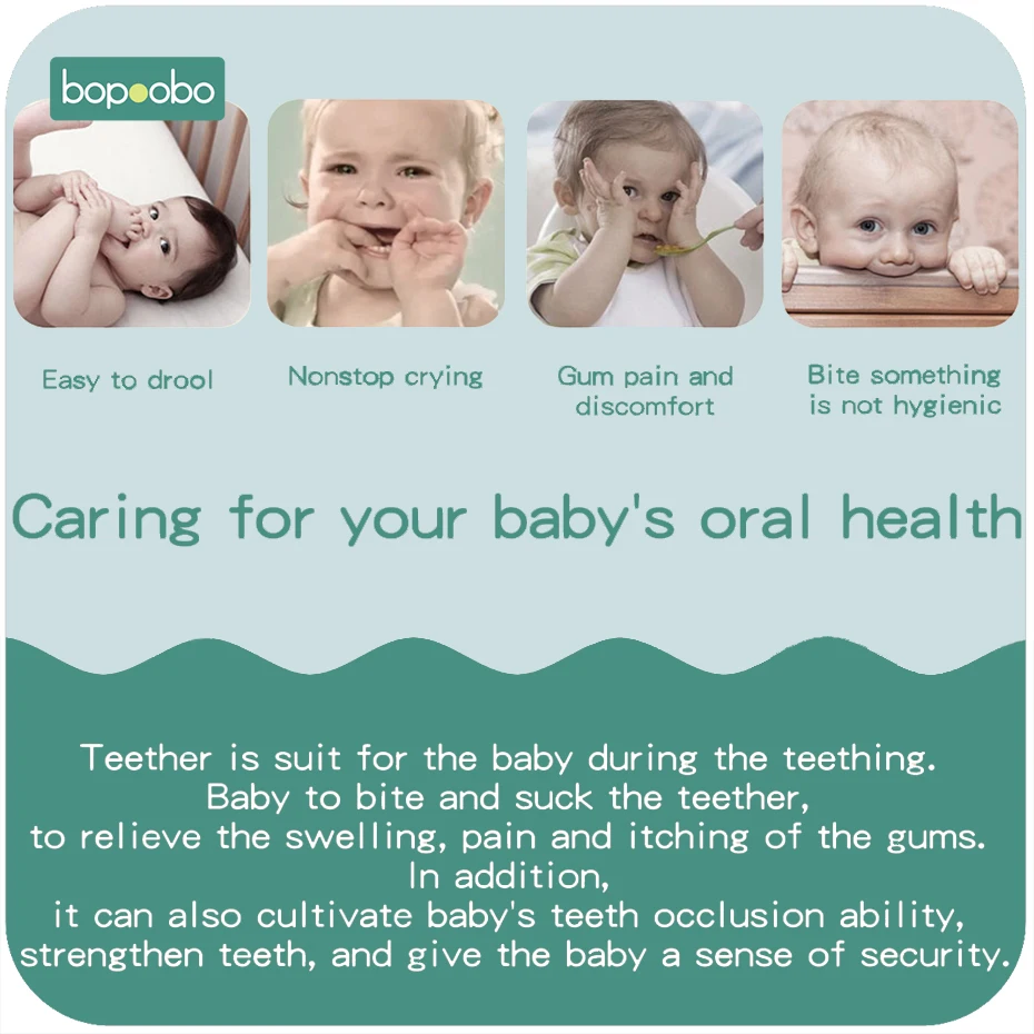 Bopoobo 12/15/20mm 10pc Silicone Beads Food Grade Baby Teething Beads DIY Nursing Bracelet Silicone Tiny Rod DIY Baby Teether