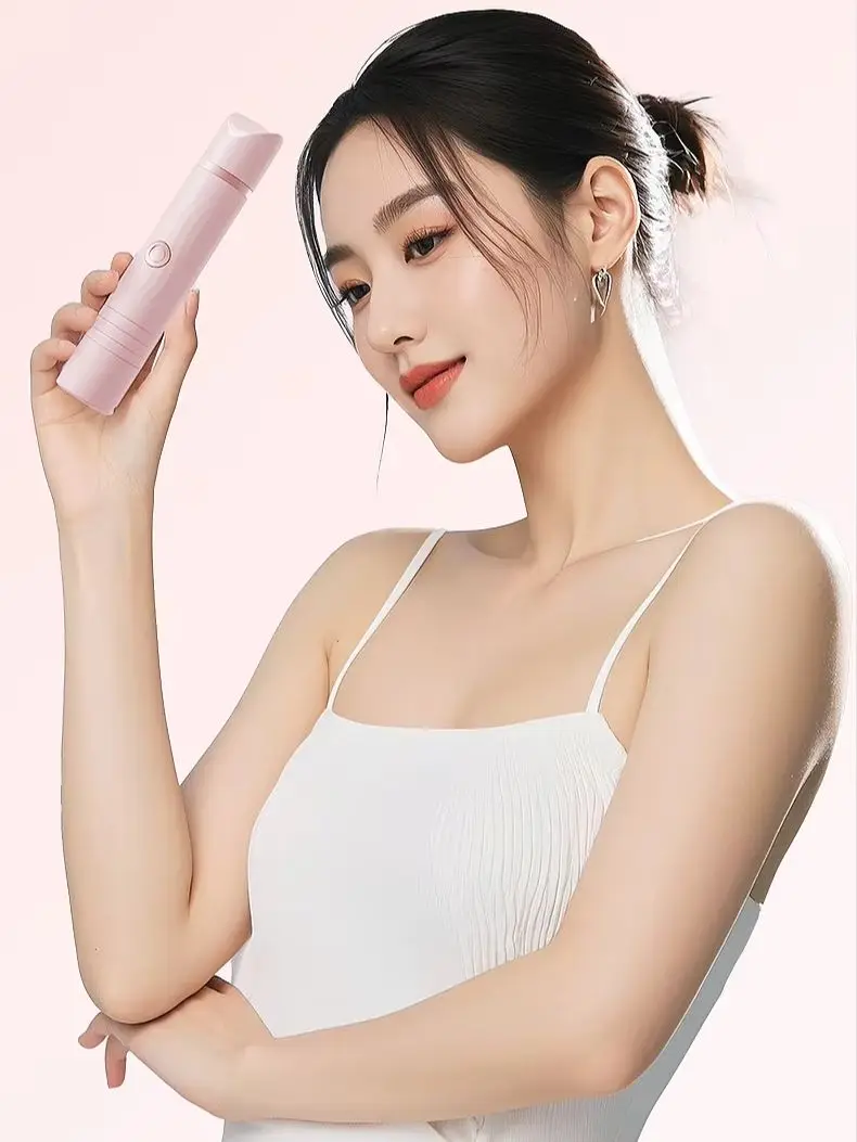 Multifunctional Female Hair Shaver Kit, USB Recharge Trimmer, Lightweight Tool for Facial, Leg and Nose Hair Care