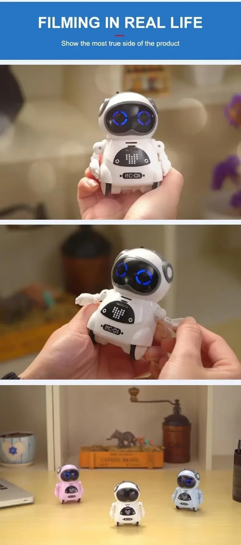 Smart AI Cute Robot Pets for Kids and Adults Your Perfect Interactive Companion at Home or Workspace Unique Gifts