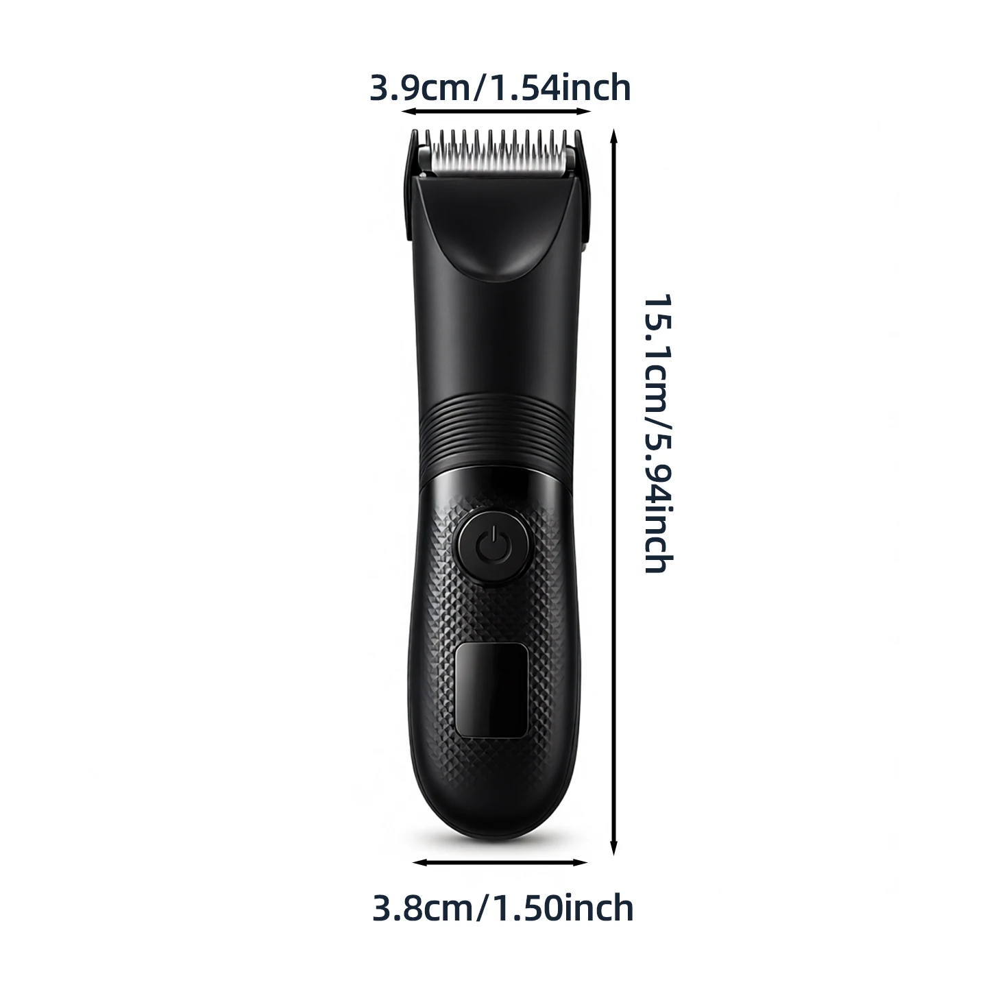 Electric Trimmer for Men's Groin Hair: Versatile Body Groomer and Waterproof Pubic Hair Trimmer with Replaceable Ceramic Blade