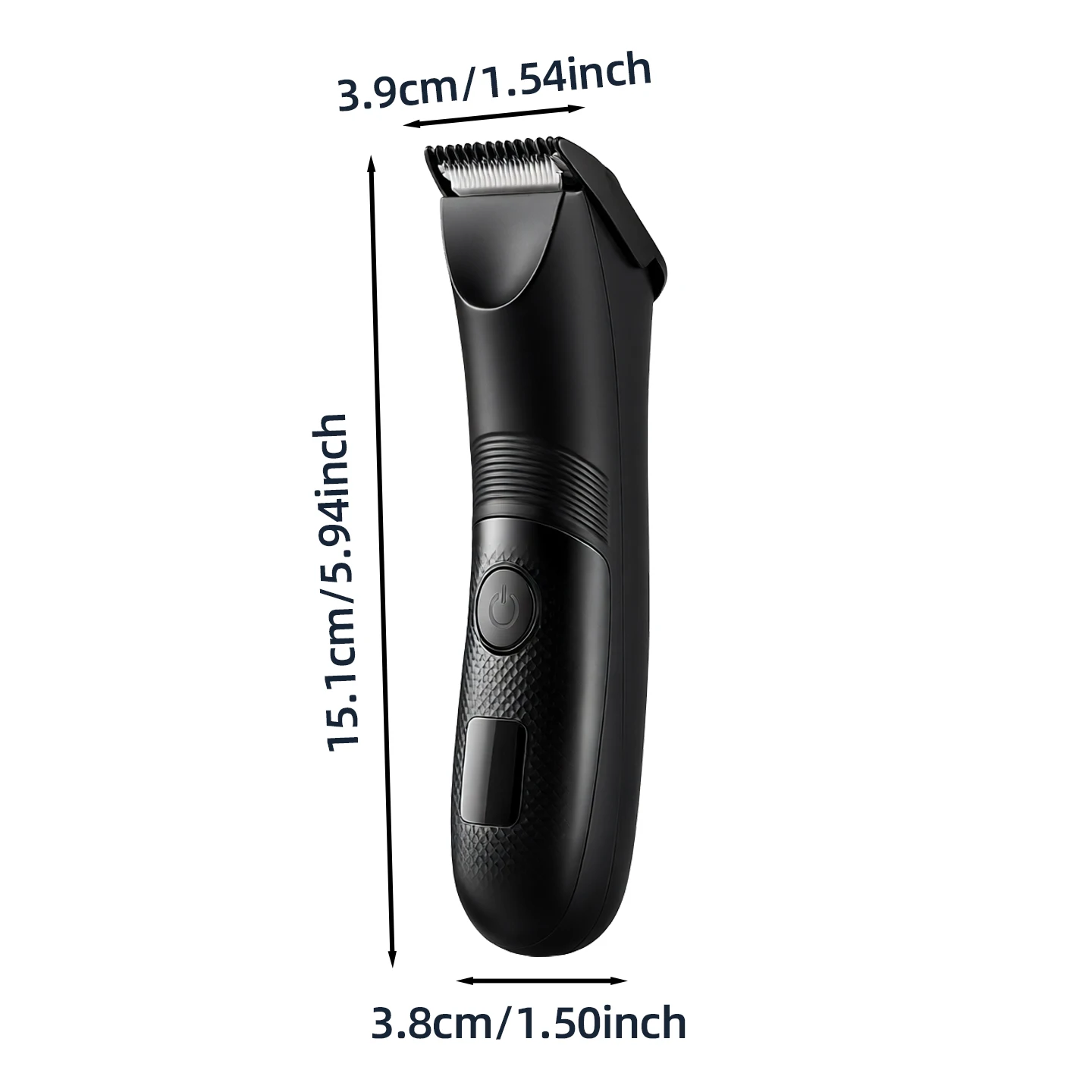 Electric Trimmer for Men's Groin Hair: Versatile Body Groomer and Waterproof Pubic Hair Trimmer with Replaceable Ceramic Blade