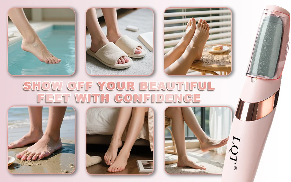 LQT Electric Foot Grinder Automatic Foot Callus Rubbing Pedicure Dead Skin Callus Remover for Foot Beauty Machine