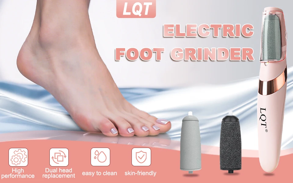 LQT Electric Foot Grinder Automatic Foot Callus Rubbing Pedicure Dead Skin Callus Remover for Foot Beauty Machine
