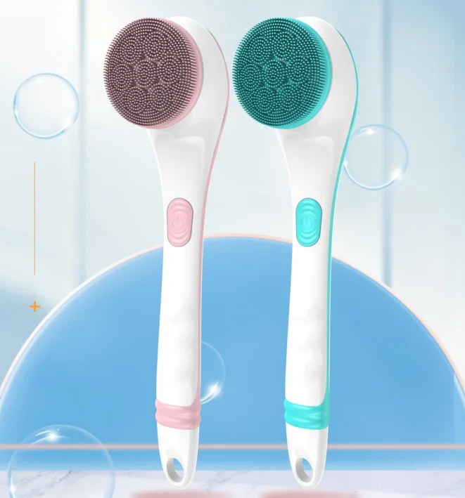 Electric Body Scrubber Shower Brush 4 Interchangeable Heads Rechargeable Bath Brush IPX6 Waterproof Body Massager Deep Cleaning