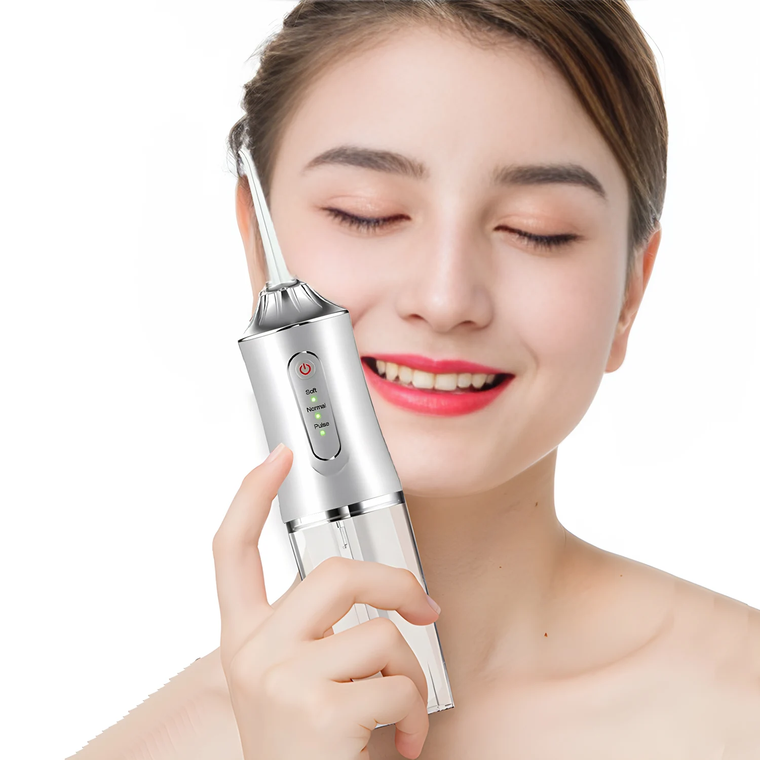 1 PCS Portable Water Floss USB Rechargeable Oral Irrigator 220ML Electric Tooth Cleaning Device 3 Modes Waterproof Irrigator