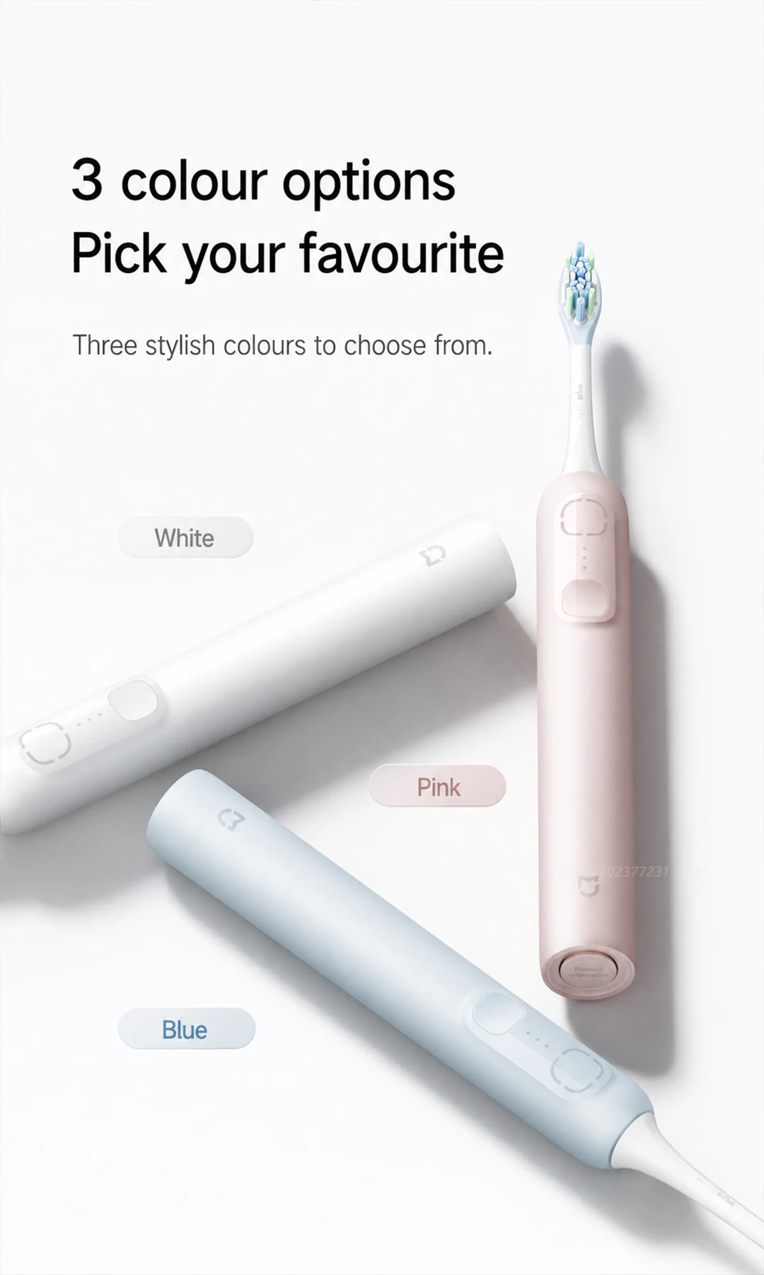 Original Mijia Sonic Toothbrush MES609 Shock-Absorbing Smart Sweep Vibration Teeth Deep Cleaning Electric Tooth Brush 3 Modes