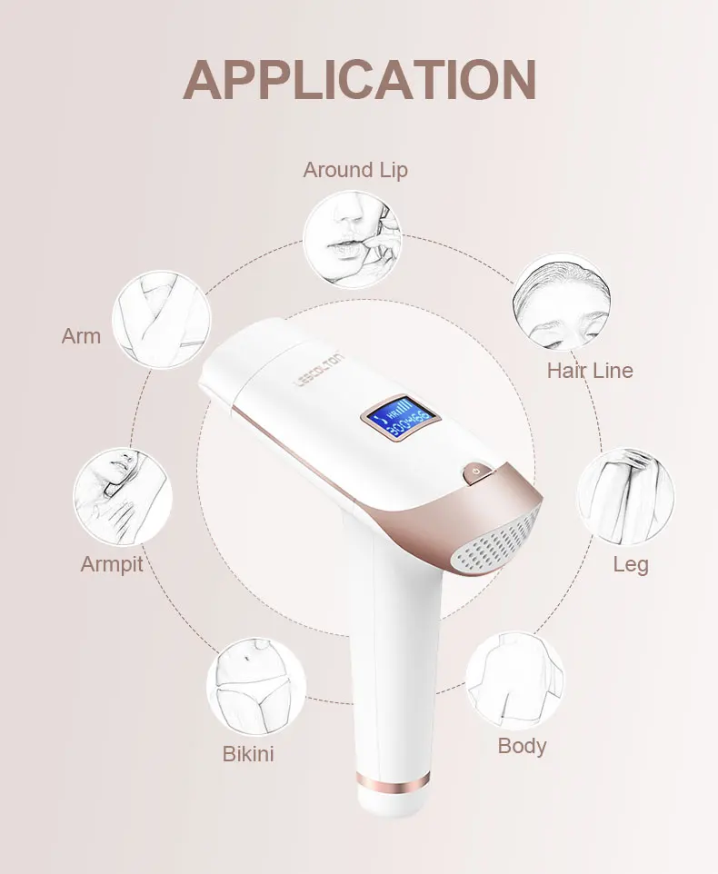 Lescolton 2in1 IPL Epilator Hair Removal LCD Display Machine T009i Laser Permanent Bikini Trimmer Electric Depilador a Laser