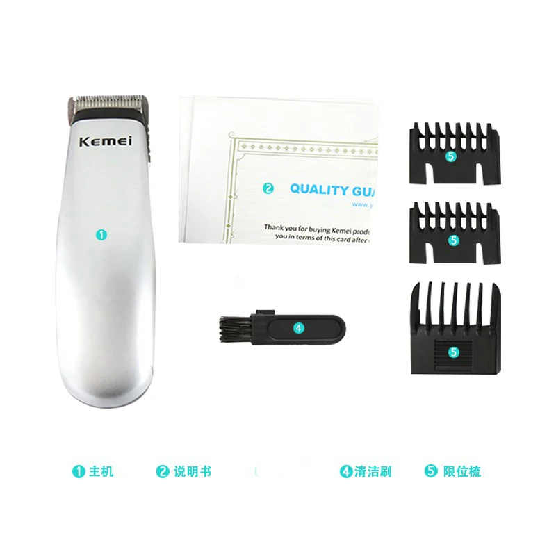 Kemei Newly Design Electric Hair Clipper Mini Portable Hair Trimmer Cutting Machine Beard Barber Razor Men Style Tools KM-666