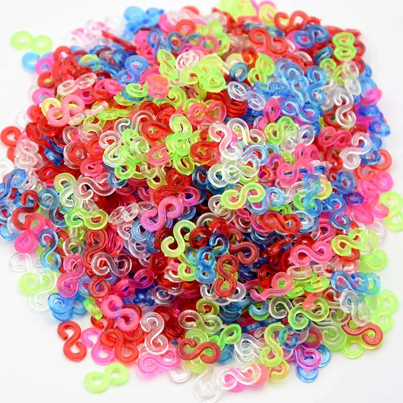 600pc DIY Toys Rubber Loom Bands Set Kid DIY Bracelet Silicone Rubber Bands Elastic Rainbow Weave Loom Bands Toy for Kids Goods