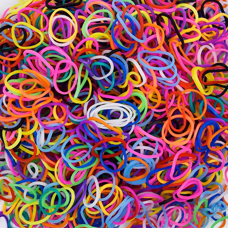 600pc DIY Toys Rubber Loom Bands Set Kid DIY Bracelet Silicone Rubber Bands Elastic Rainbow Weave Loom Bands Toy for Kids Goods