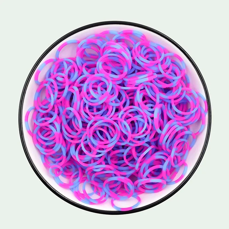 600pc DIY Toys Rubber Loom Bands Set Kid DIY Bracelet Silicone Rubber Bands Elastic Rainbow Weave Loom Bands Toy for Kids Goods