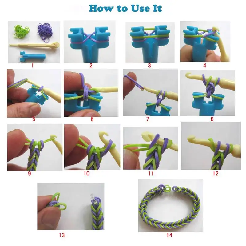 600pc DIY Toys Rubber Loom Bands Set Kid DIY Bracelet Silicone Rubber Bands Elastic Rainbow Weave Loom Bands Toy for Kids Goods