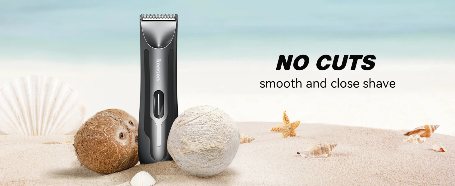 KENSEN S10 Electric Body Hair Trimmer for Men Women Balls Shaver Hair Removal Bikini Trimmer Groin Groomer Clipper Beard Razor