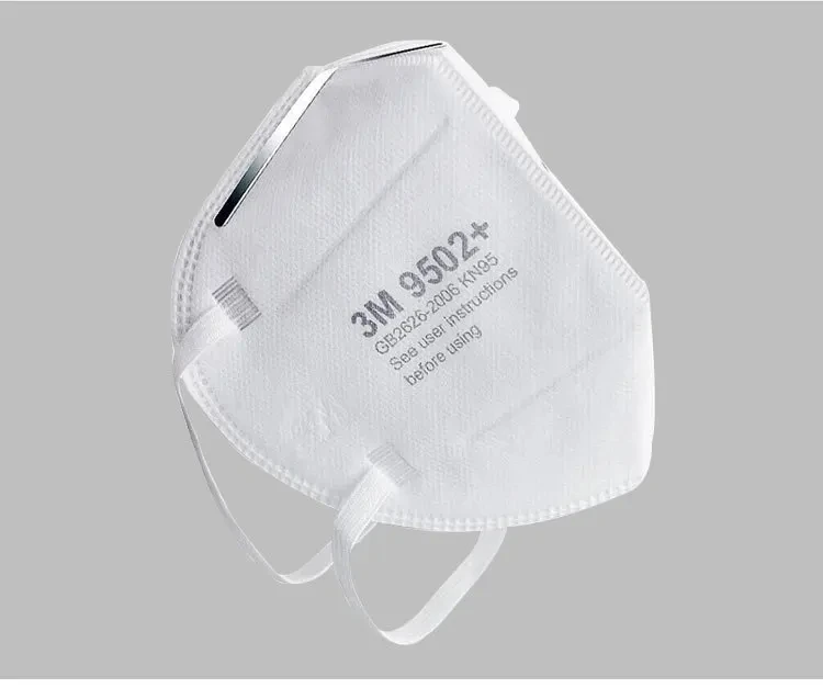 50Pcs/bag 3M KN95 Face Mask 9501+/9502+ Original Adult Reusable Earloop Headband Approved Wide Soft Band Particles Filtering 95%
