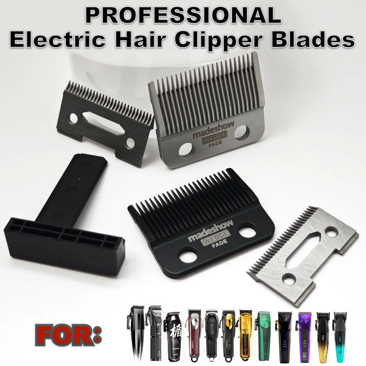 Professional Electric Hair Clipper Blade Replaced Madeshow M10 M11 R77F R55F 2020C 2020T VGR V003 POP Barbers P700 P800 Trimmer