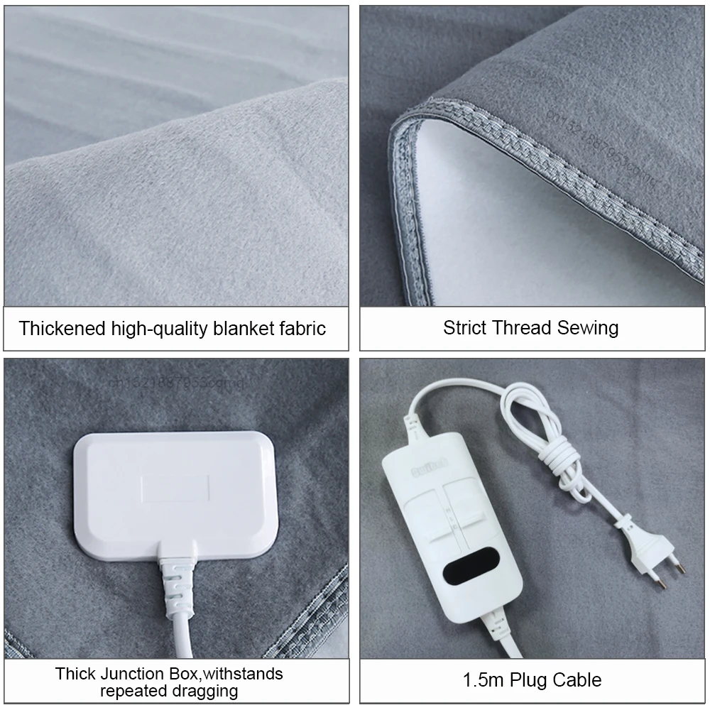 Electric Blanket 220V Electric Heating Blanket Thicker Automatic Thermostat Body Warmer Thermal Mattress for Room Blanket Heated