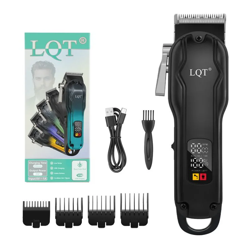 New High Quality Professional Men's Hair Clipper - High-Power Adjustable Wireless Hair Trimmer - Zero-Gap Trimmer Kit Boyfriend