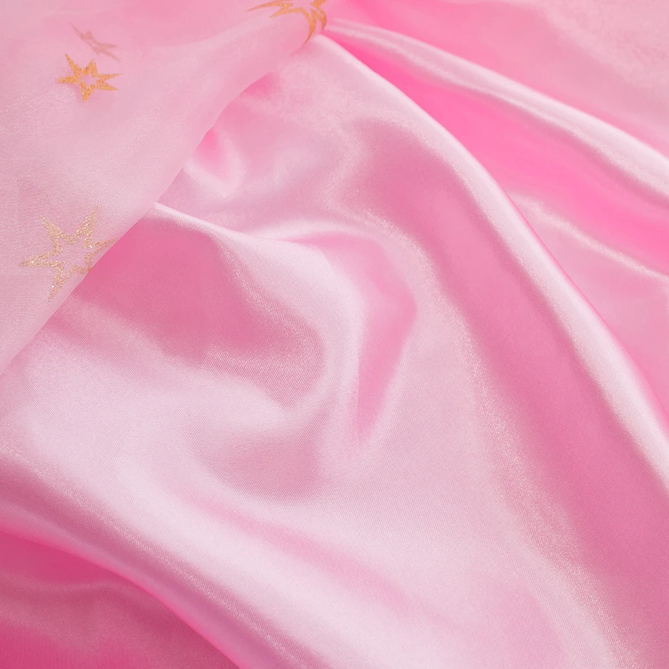 Girls Pink Princess Dress Up Set Kids Halloween Cosplay Costume Toddler Sequin Tulle Ball Gown Birthday Party Dress Book Week