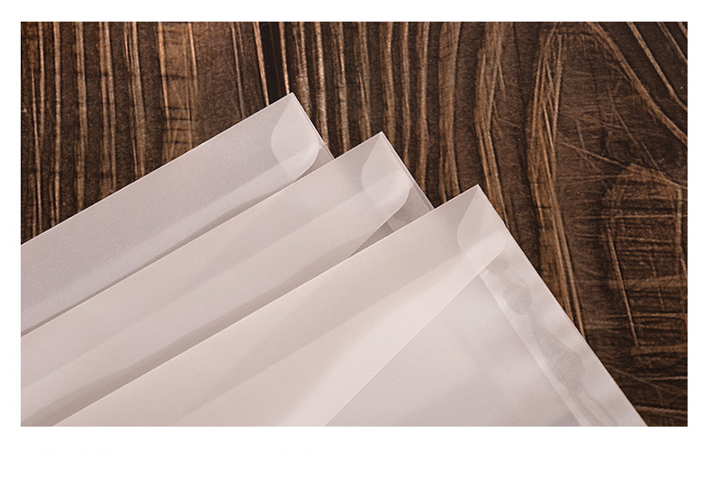 50pcs/lot Translucent Envelopes for Wedding Invitation European Style Sulfuric Acid Paper Envelope Business Storage Bag Envelope