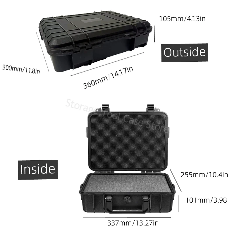 Waterproof Hard Carry Case Bag Tool Case Safety Instrument Equipment Toolbox Storage Box Organizer Safety Protector Organizer