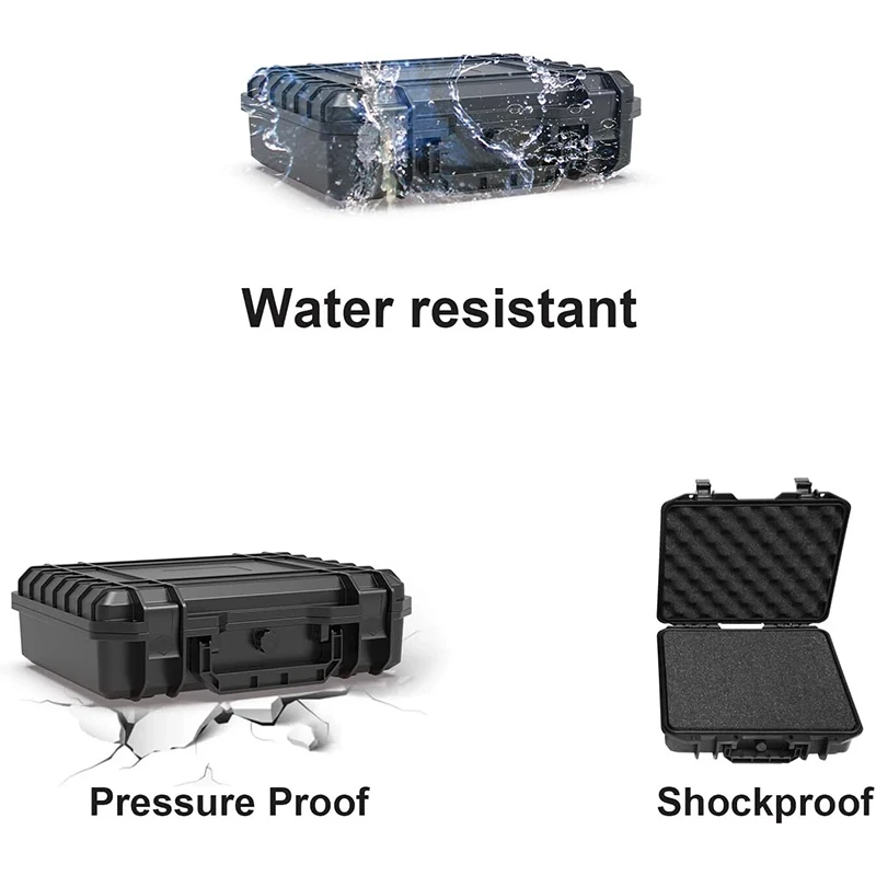 Waterproof Hard Carry Case Bag Tool Case Safety Instrument Equipment Toolbox Storage Box Organizer Safety Protector Organizer