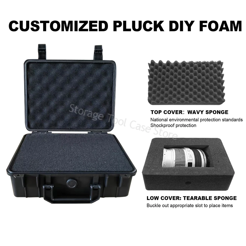 Waterproof Hard Carry Case Bag Tool Case Safety Instrument Equipment Toolbox Storage Box Organizer Safety Protector Organizer