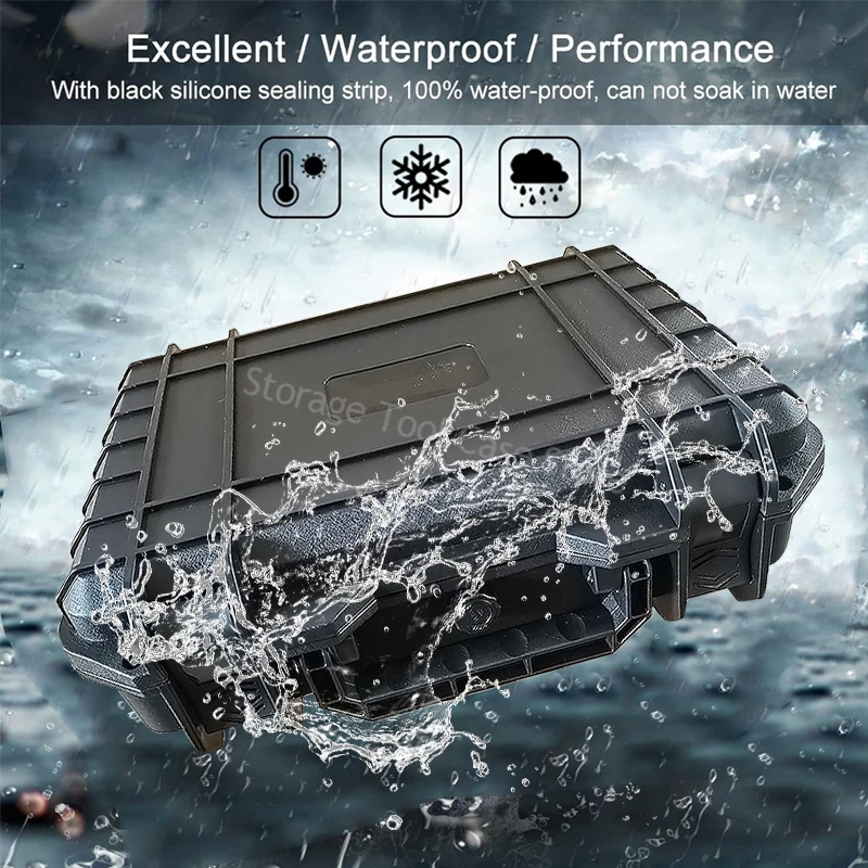 Waterproof Hard Carry Case Bag Tool Case Safety Instrument Equipment Toolbox Storage Box Organizer Safety Protector Organizer